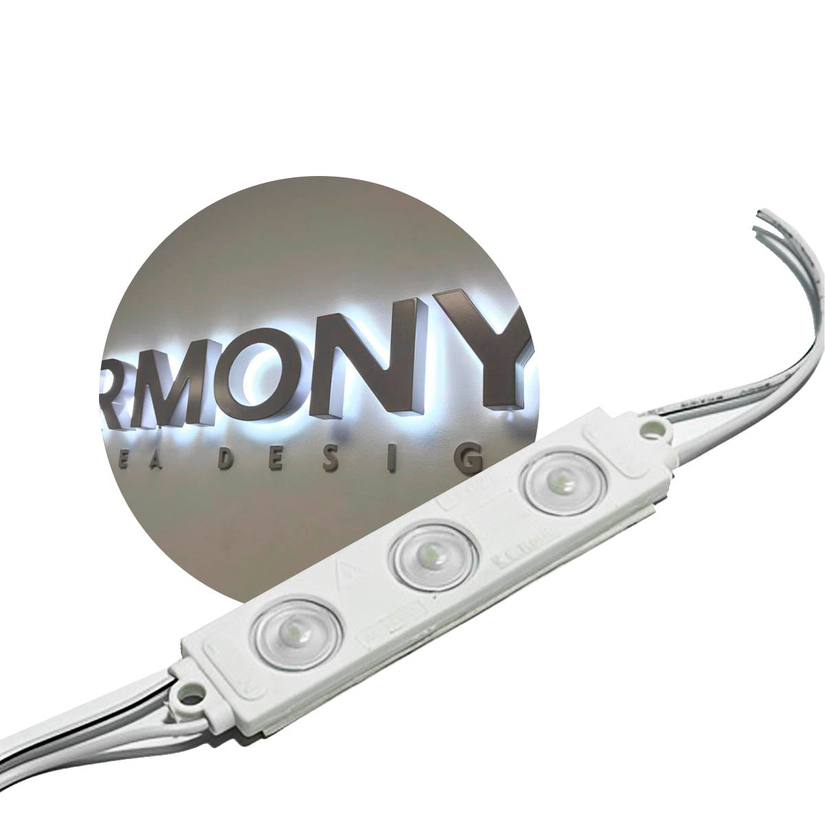 Módulo 3 LED Corrugado Iluminación Letreros MDLED3