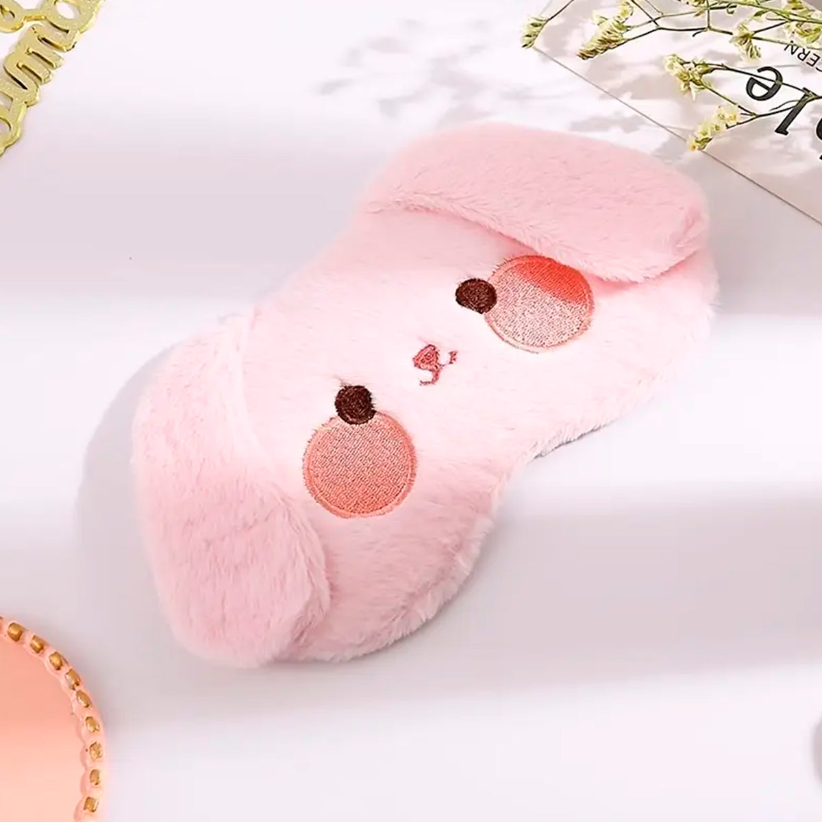 Antifaz Kawaii De Peluche para Dormir Máscara Diseño Animal H3082-3
