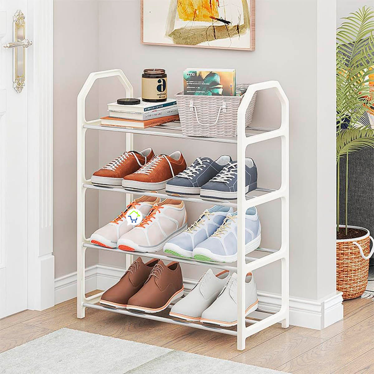 Organizador de Zapatos 8 Pares De 4 Niveles Zapatera Multifuncional ORG4N