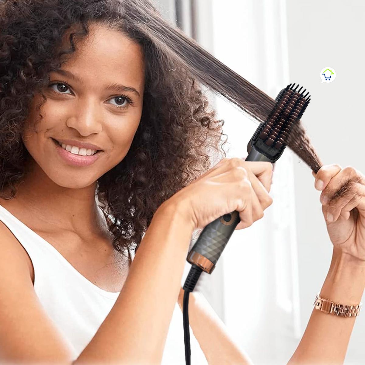 Cepillo Alisador Plancha En Forma De Cepillo Combo Cepillo Secador