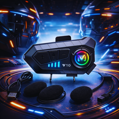 Auriculares Bluetooth para Casco Moto Audífonos Llamadas LA-83