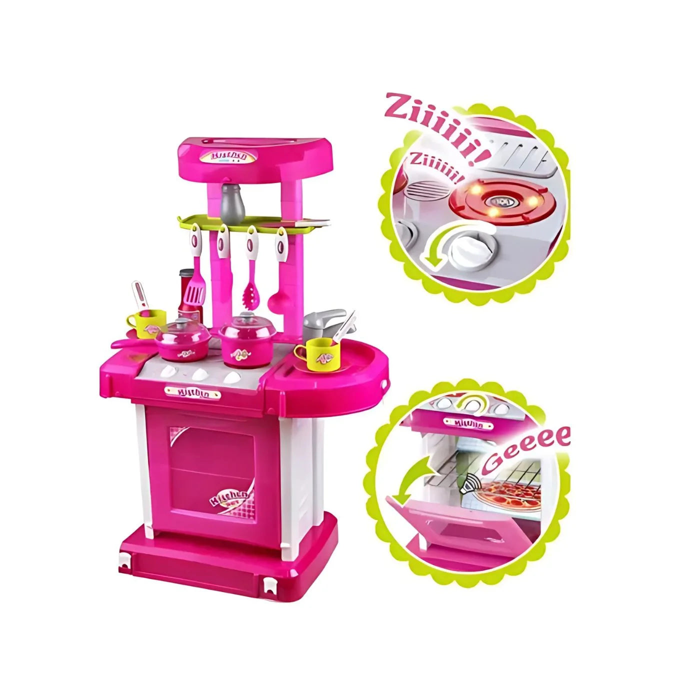 Cocina Infantil Niñas Maletín + Luces Sonidos 00858