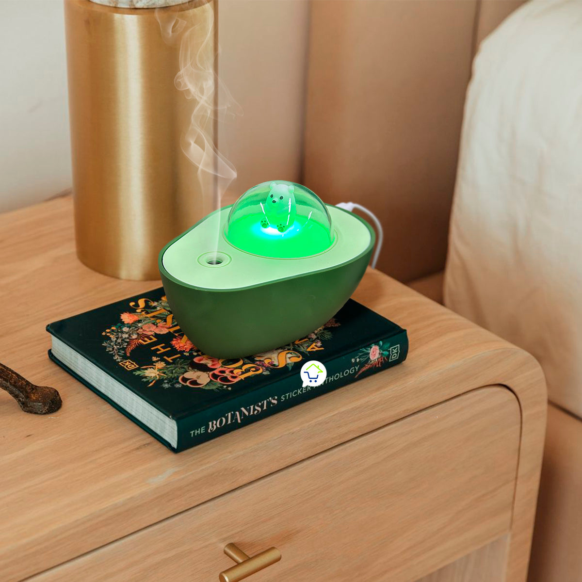Humidificador De Aguacate Difusor De Aromas y Luces RGB PVT-SQ001