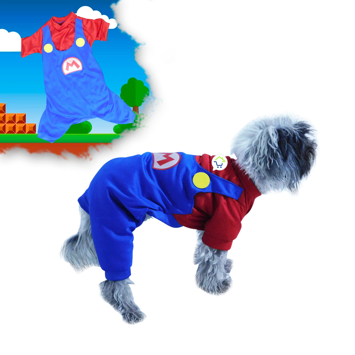 Disfraz Perro Gato Mascotas Mario Bros Halloween GD01MBROS