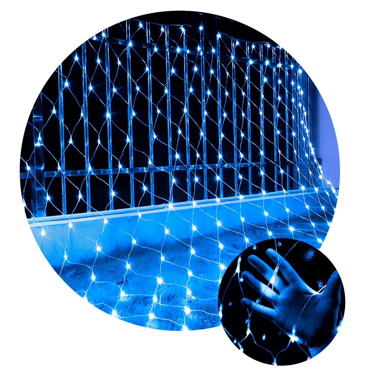 Luces Malla LED 200 Luces 2x1.5 Metros Luz Navidad 2123