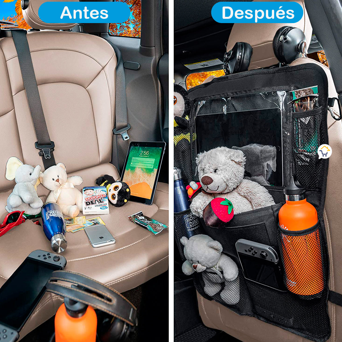 Organizador Asiento Trasero Carro Soporte Para Tablet Coche 312007