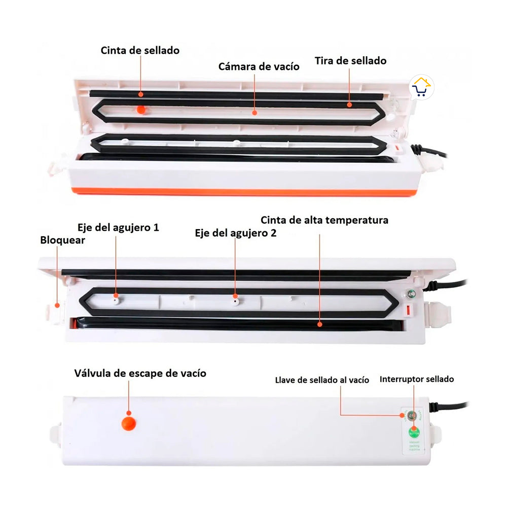 Máquina Selladora Bolsas Vacío Empacadora Automática BS49