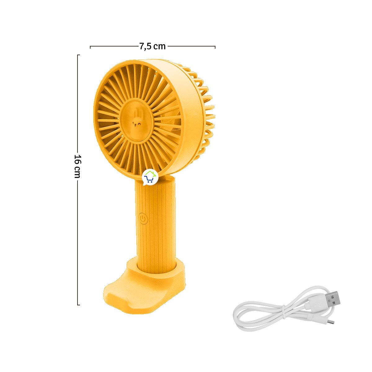 Mini Ventilador De Mano Recargable Soporte Base Celular SQ321