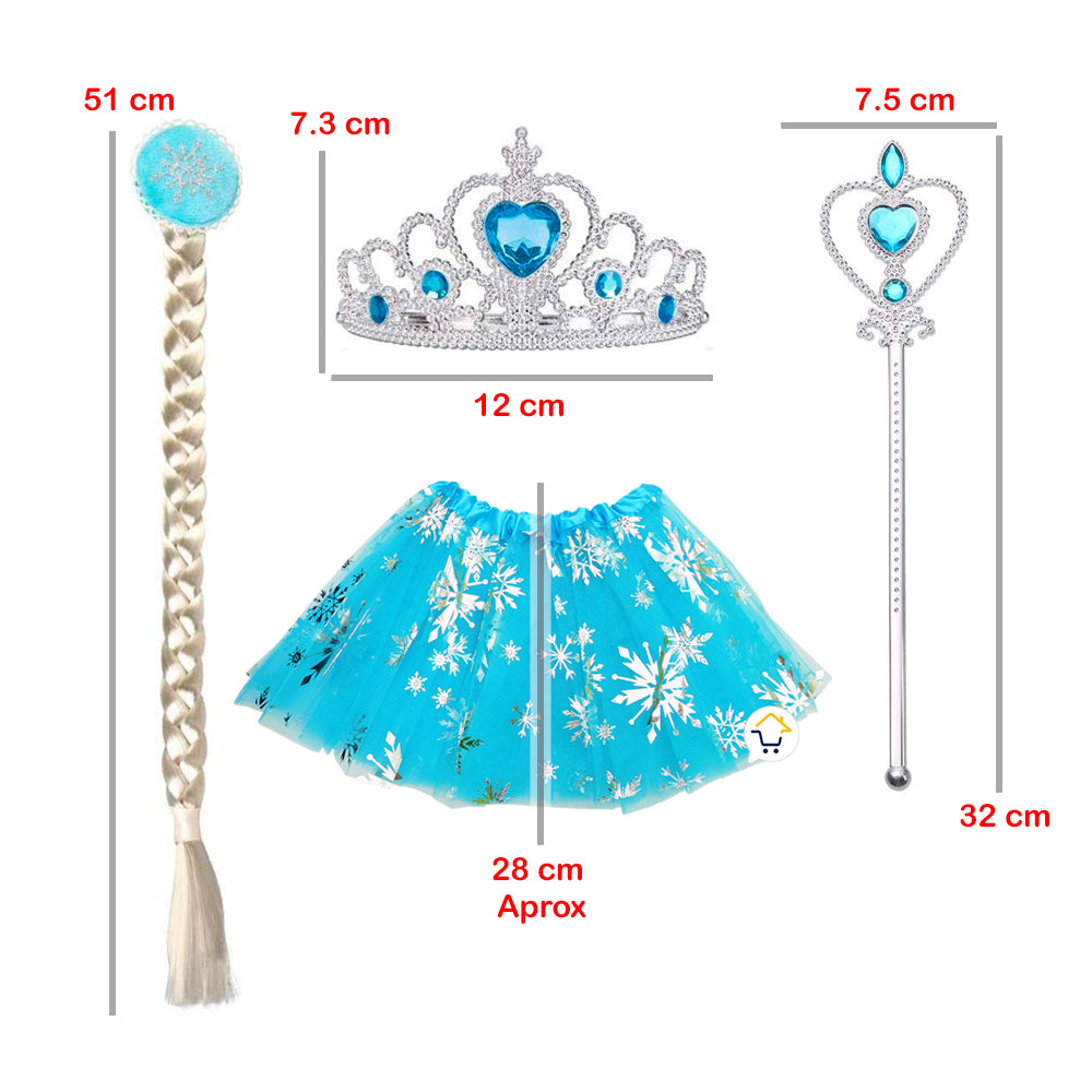 Disfraz Princesa Accesorios Halloween Niñas Fiesta de Disfraces TP345