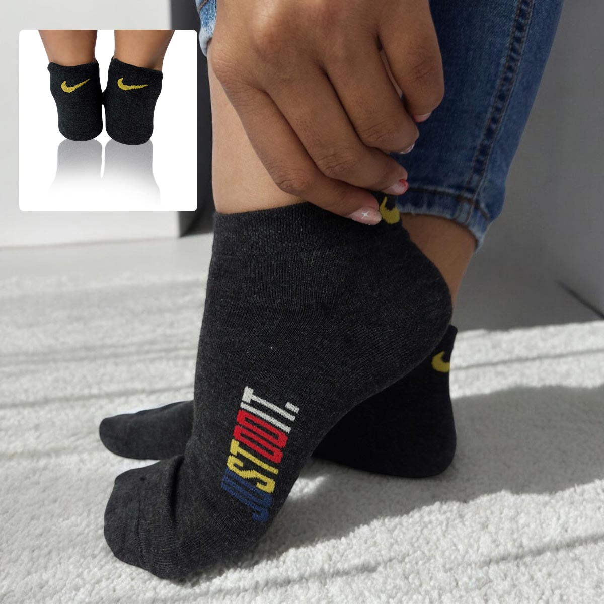 Medias Tobilleras Nike AAA Unisex Adultos x3/x6 MTNK-x3x6