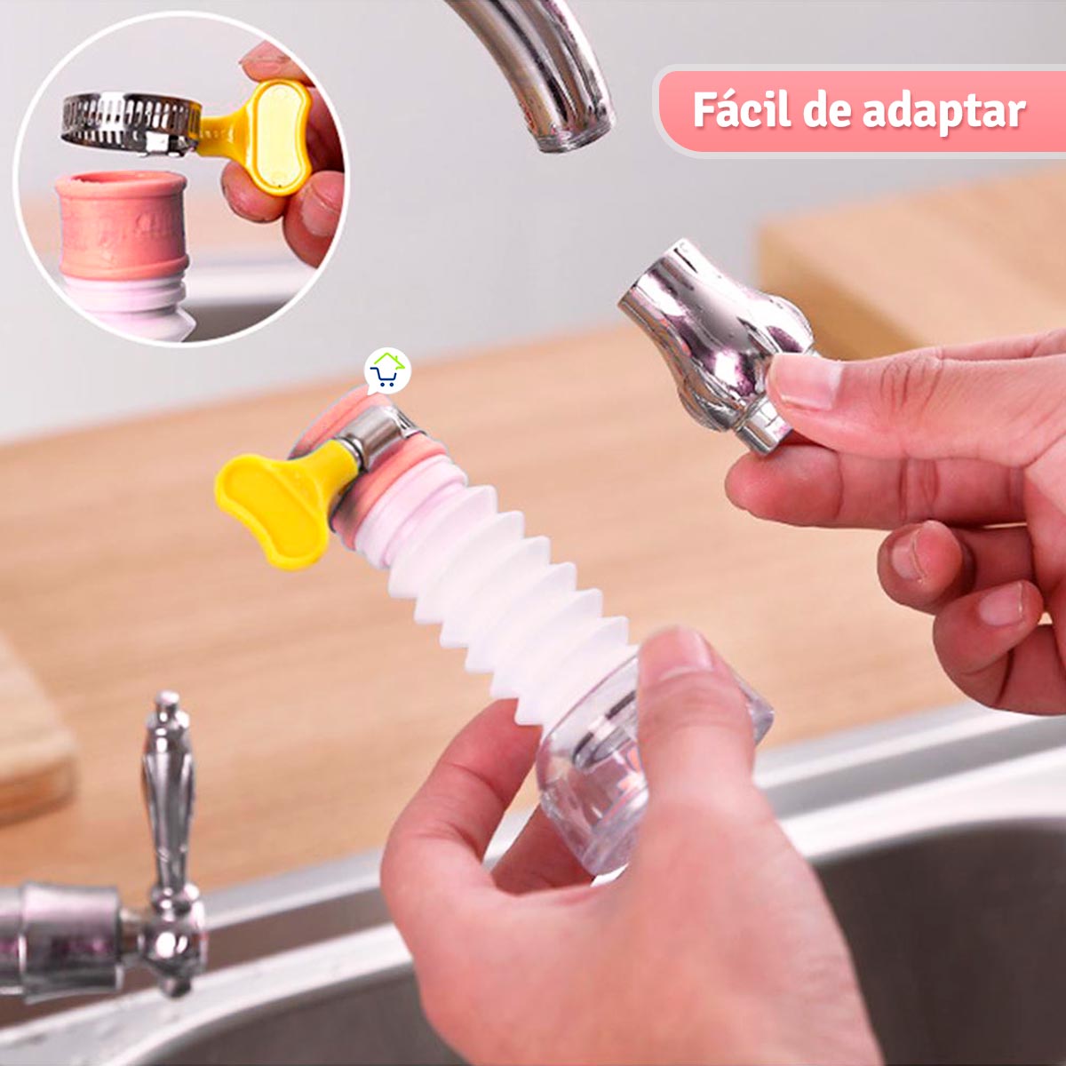 Ahorrador de Agua Flexible Grifo Regulador Llave Cocina YXQ2