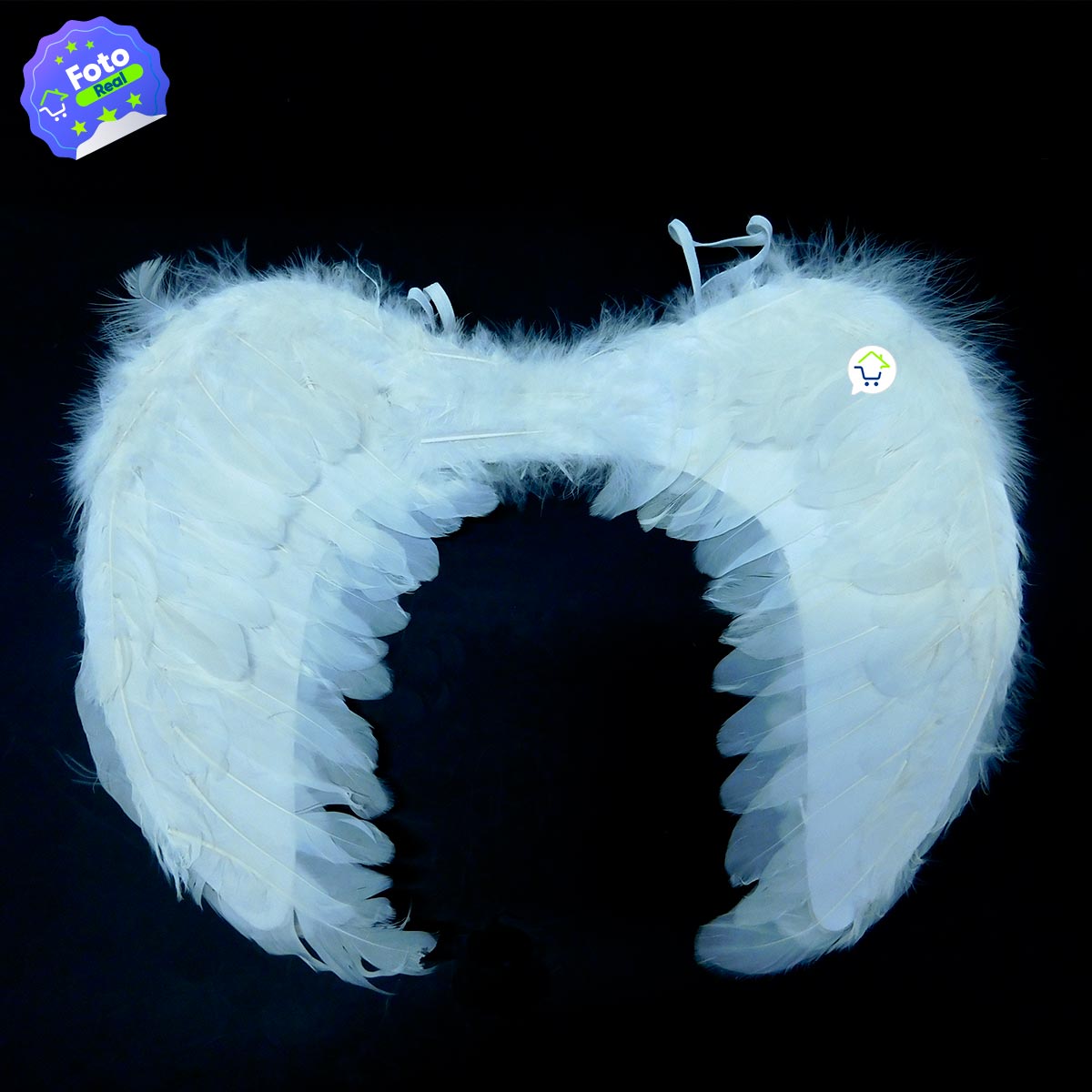 Alas Ángel Pequeñas Blancas Plumas Realistas Disfraz Halloween AF-481