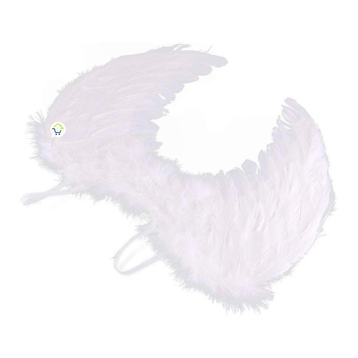 Alas Ángel Pequeñas Blancas Plumas Realistas Disfraz Halloween AF-481