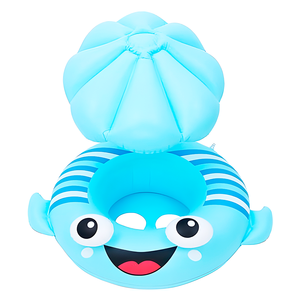 Flotador Pez Inflable Sombrilla Protectora Salvavidas Infantil Piscina MYT-87