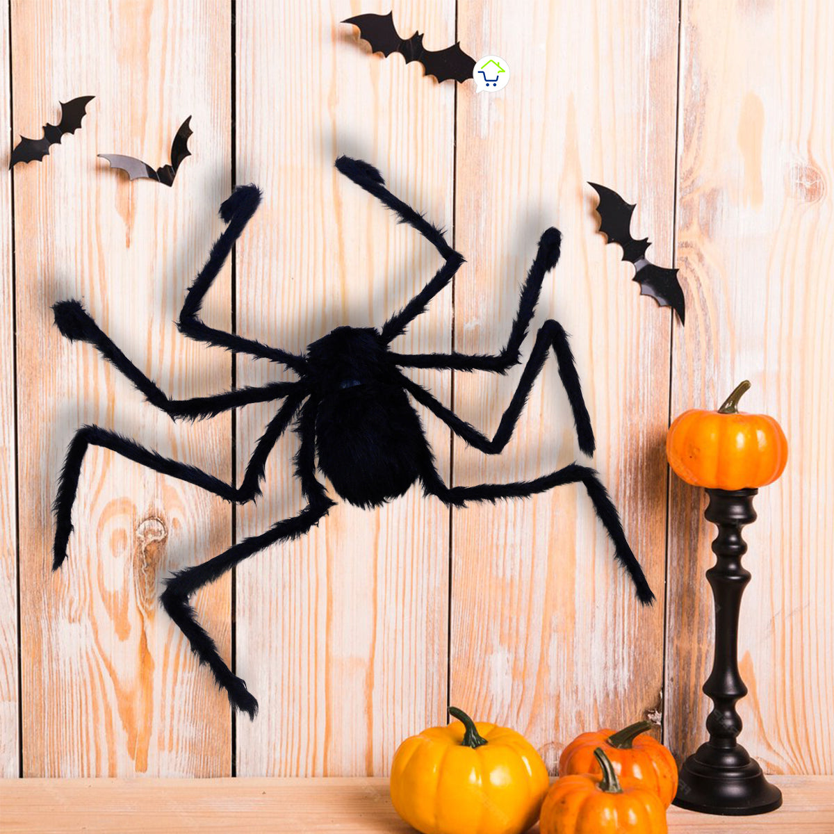 Araña Peluda Gigante Realista Decoración Halloween OF-731