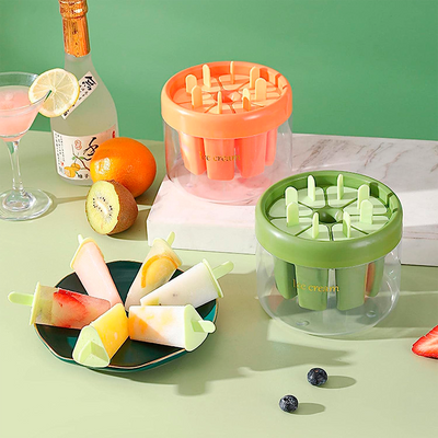Molde para Helados Reutilizable 8 Puestos Yogurt y Paletas Caseras ICM-AL