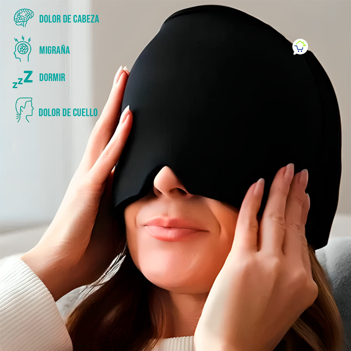 Gorro Frío Gel Para Migraña Dolores De Cabeza 586