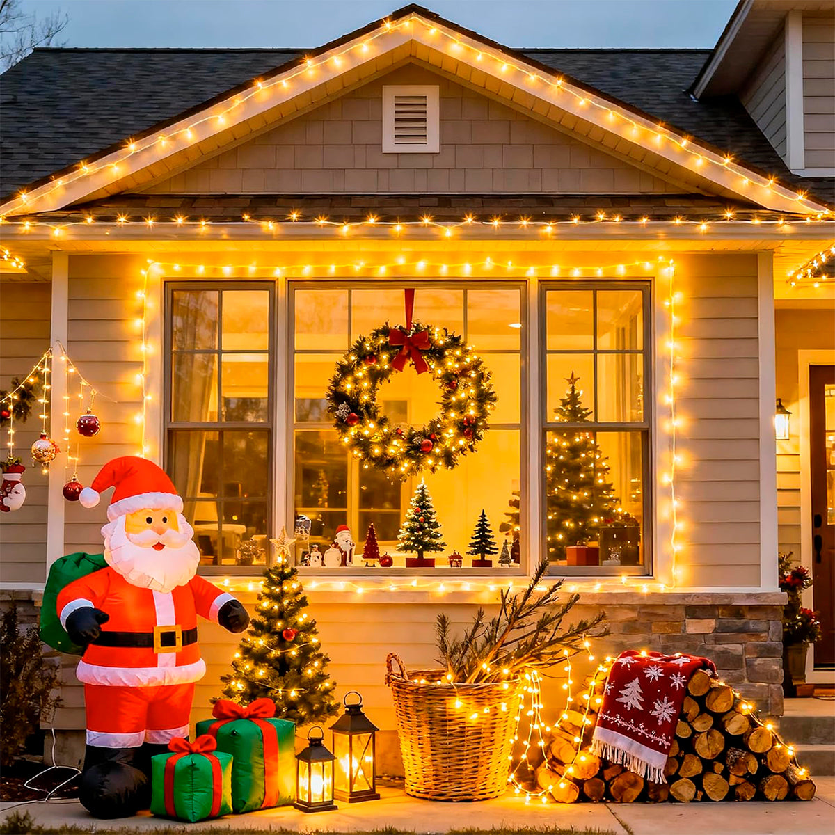 Luz LED Lineal 100 Metros 960 LED Extensión Navideña Cable Transparente 1530A