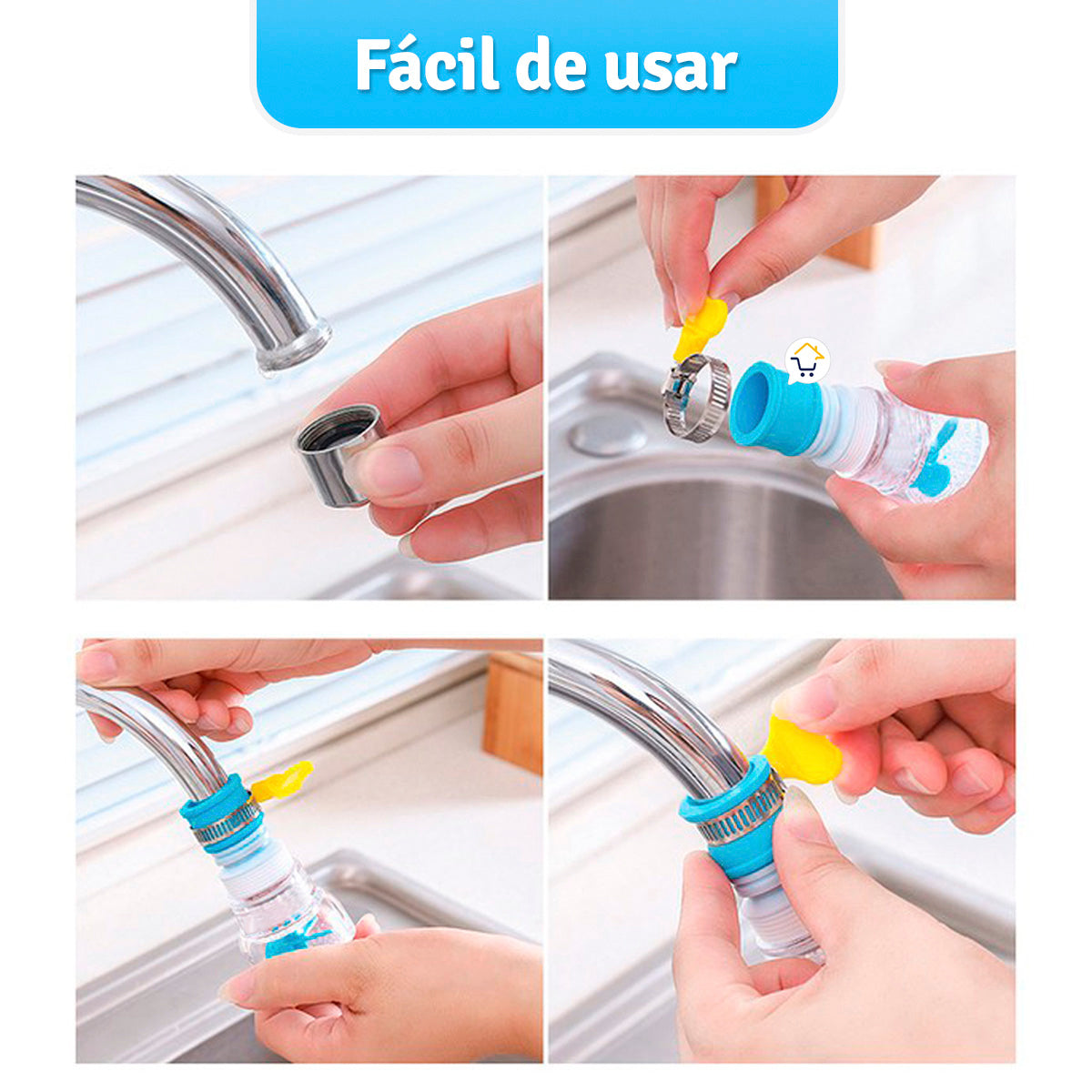 Ahorrador de Agua Flexible Grifo Regulador Llave Cocina YXQ2