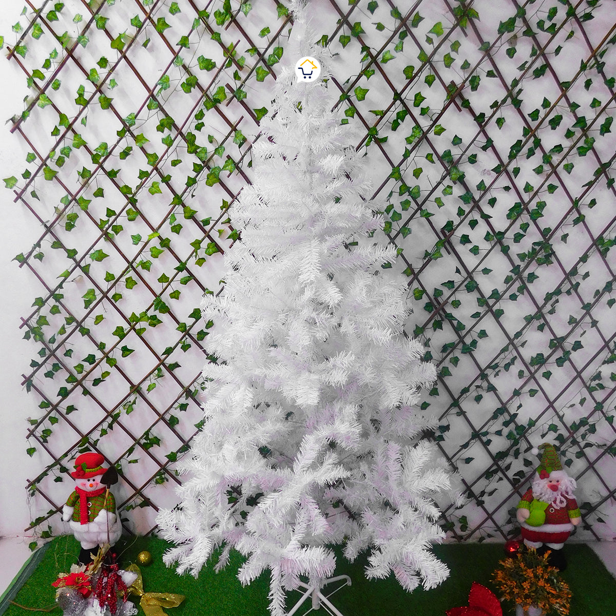 Árbol Navidad Blanco 1.80 M 720 Ramas + Estrella + Base 209