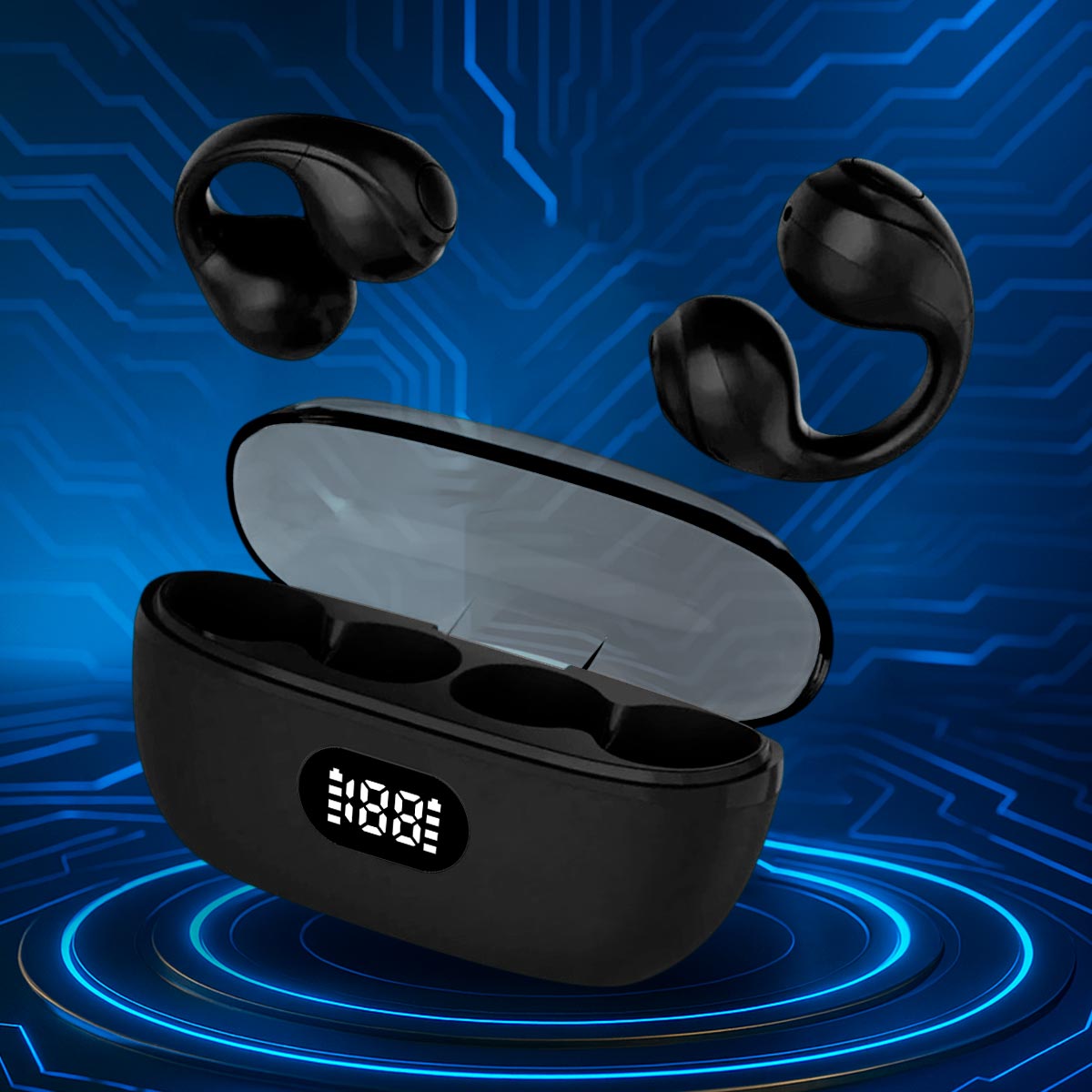 Audífonos Inalámbricos Clip-On Estuche De Carga F50