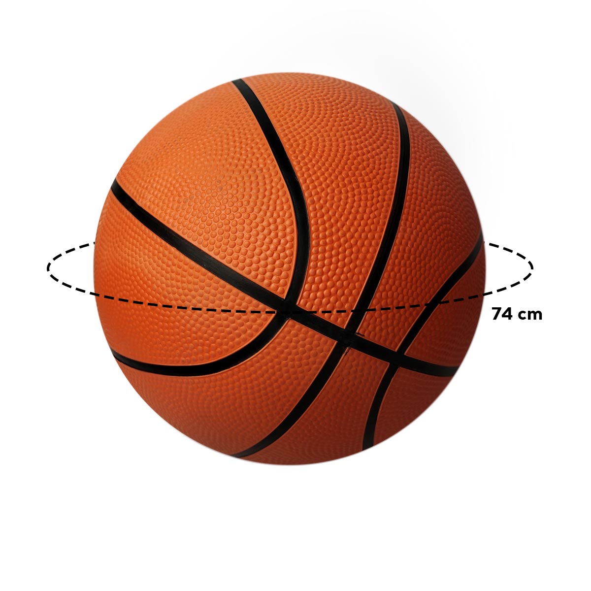 Balón de Baloncesto Nº7 Antideslizante Uso Interior y Exterior 7-9LBS