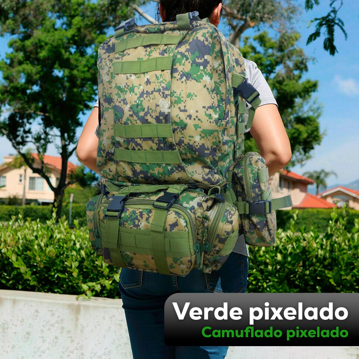 Morral Militar Grande 56l Táctico Camuflado Camp 238