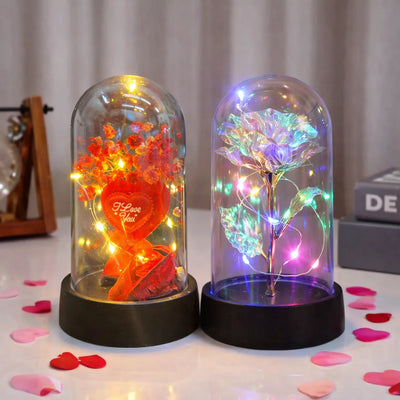 Kit Smartwatch 2 en 1 + Flor Eterna LED Decorativa ZWBL01