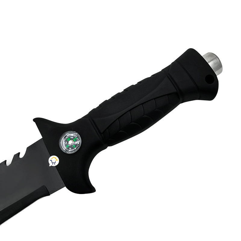 Cuchillo Táctico Camping Supervivencia Pesca + Estuche Rambo