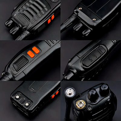 Kit x2 Walkie Talkie Radio Comunicador Recargable con Audífono BF-888S