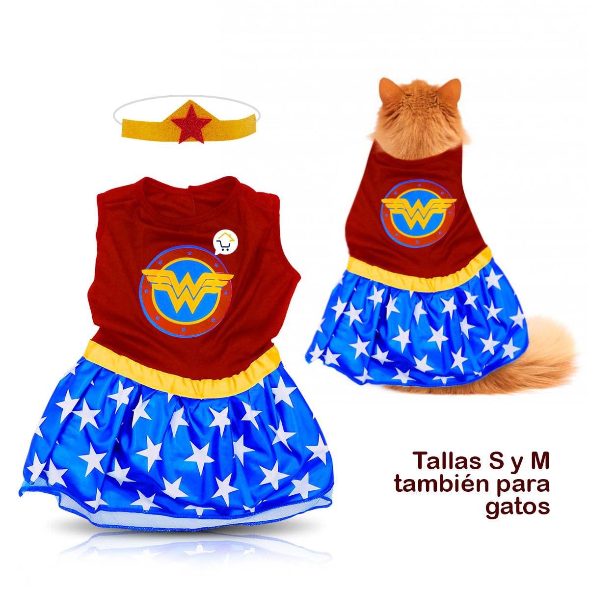 Disfraz Para Mascotas De Superhéroe Halloween Perro Gato GY003MMA