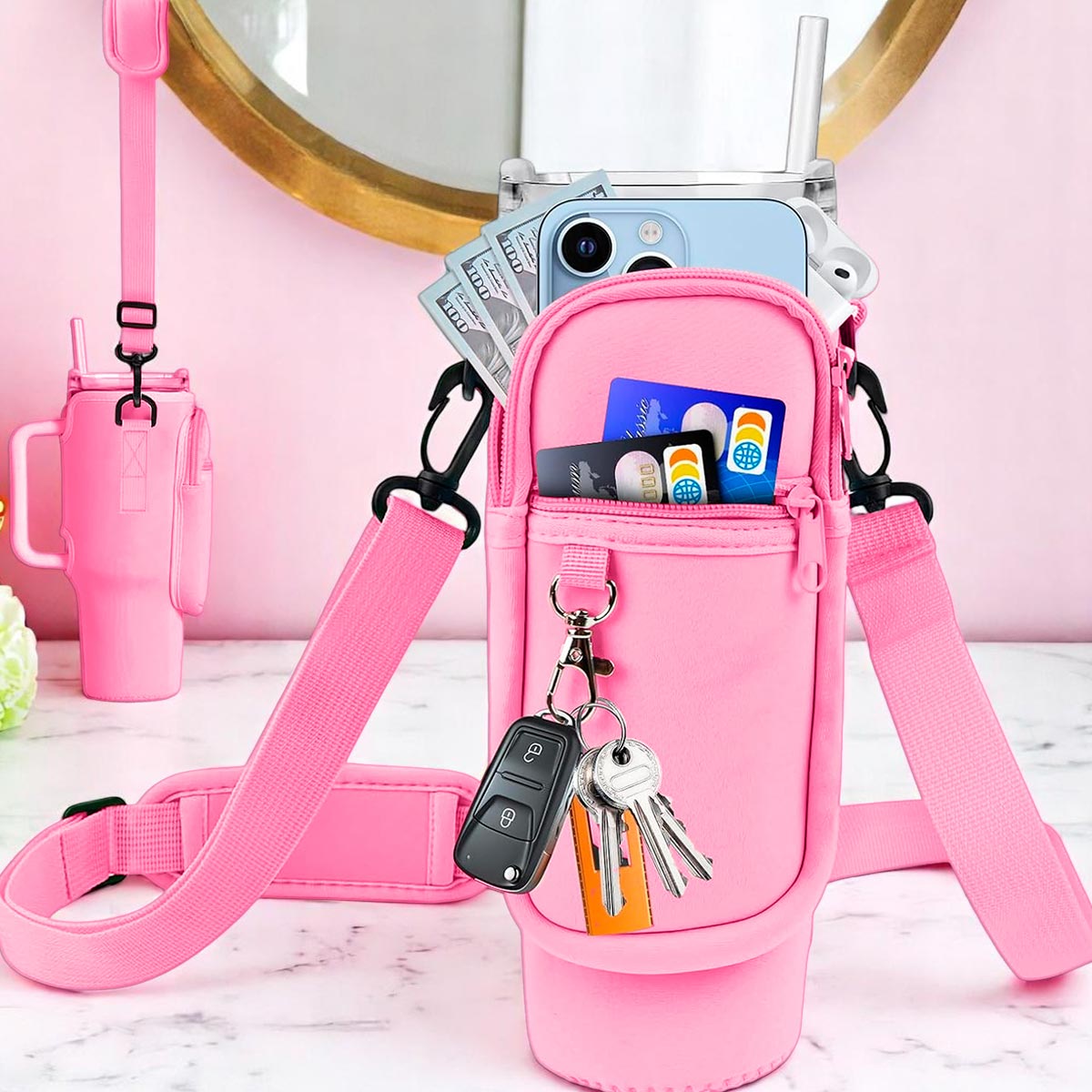 Estuche Para Termo Funda Botella Deportiva gimnasio OF-02506