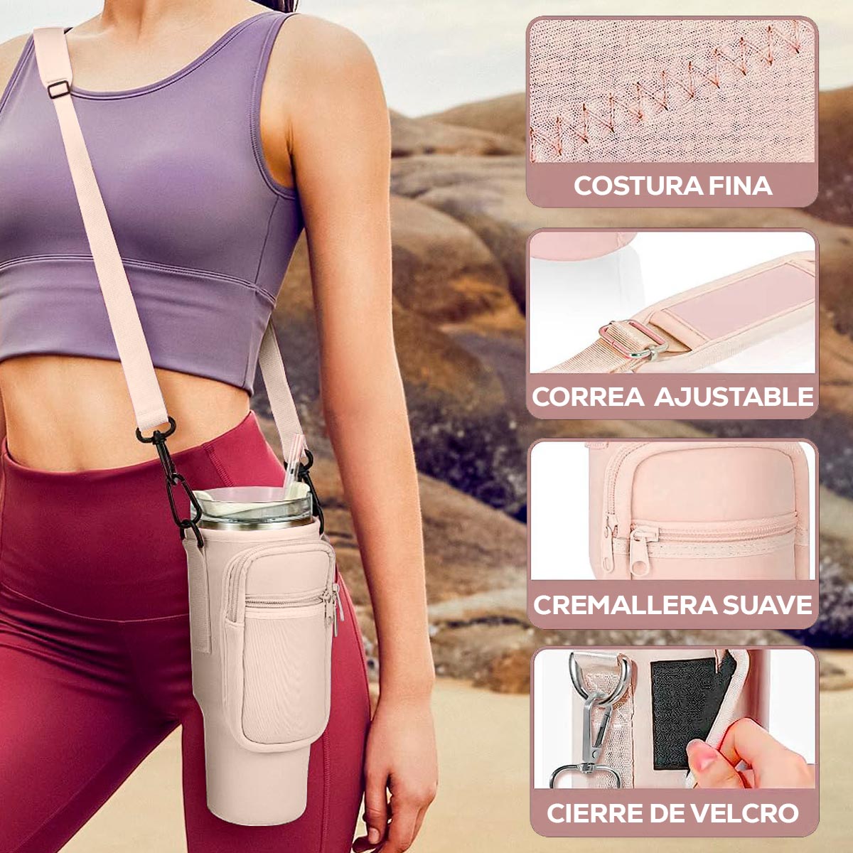 Estuche Para Termo Funda Botella Deportiva gimnasio OF-02506