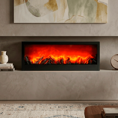 Chimenea LED Decorativa Grande Efecto Llama Realista para Pared CHG03