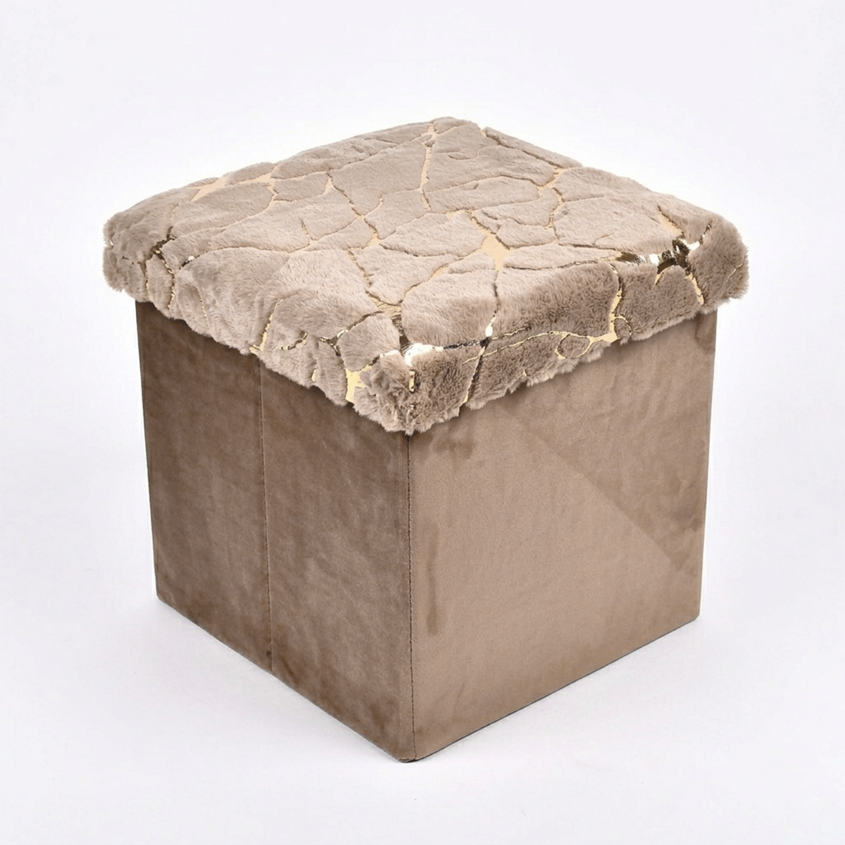 Baúl Plegable Puff Taburete Reposapiés Multiuso LN-241109