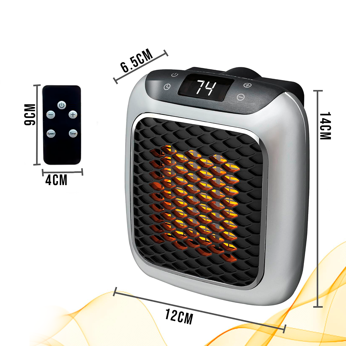 Calentador Eléctrico Portátil Calefactor Ambiente CPA01