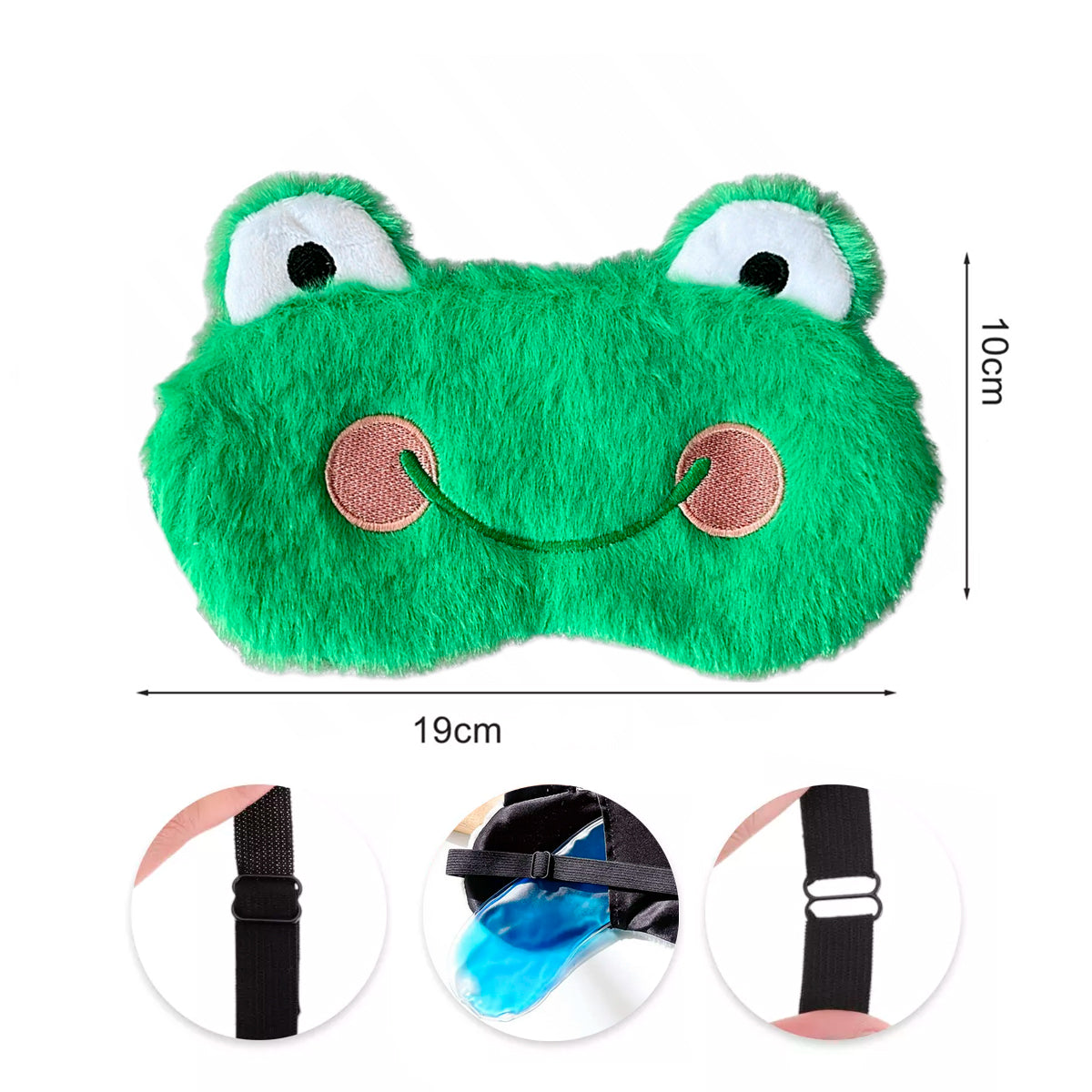 Antifaz Kawaii De Peluche para Dormir Máscara Diseño Animal H3082-3