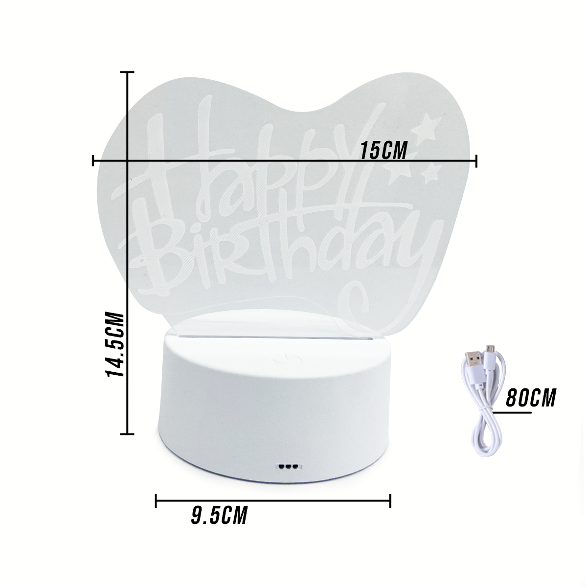 Lámpara LED 3D USB para Escritorio Luz Decorativa y Funcional LAMP3D