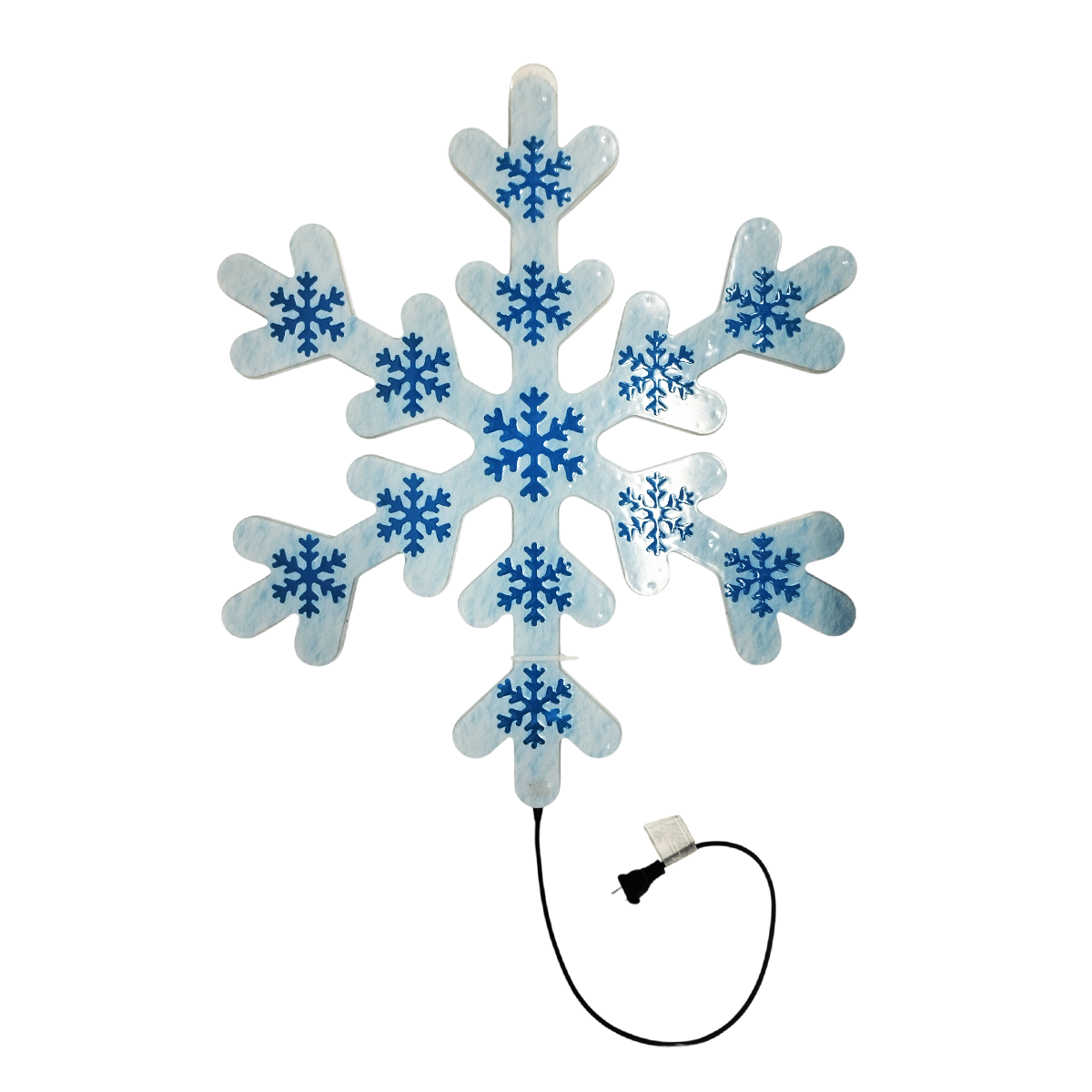 Copo De Nieve LED Decorativo 60 cm Ventana Puerta Navidad S4010