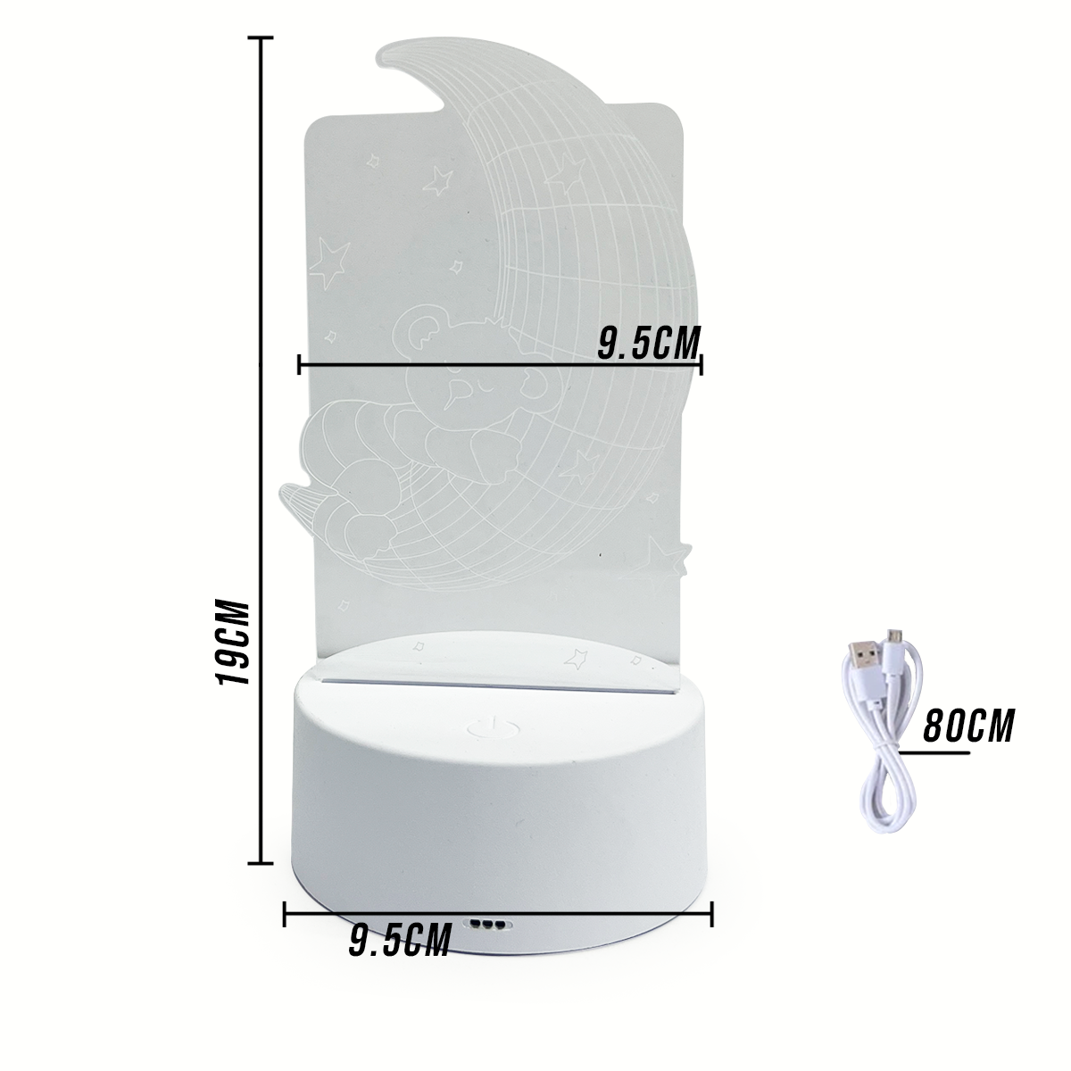 Lámpara LED 3D USB para Escritorio Luz Decorativa y Funcional LAMP3D
