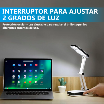 Lámpara LED de Escritorio Recargable Plegable Portátil LES-666