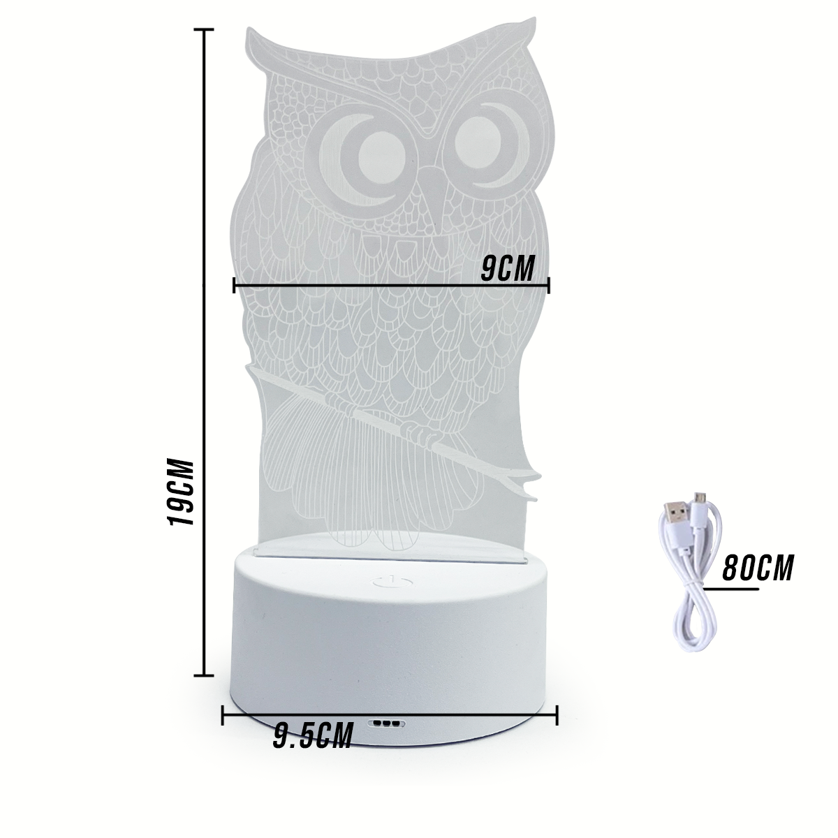 Lámpara LED 3D USB para Escritorio Luz Decorativa y Funcional LAMP3D