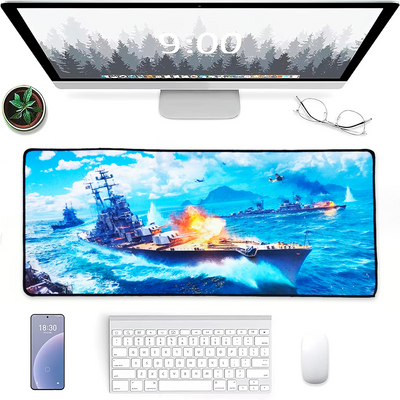 Mouse Pad Gamer XL Antideslizante Impermeable Diseño Barcos 6117