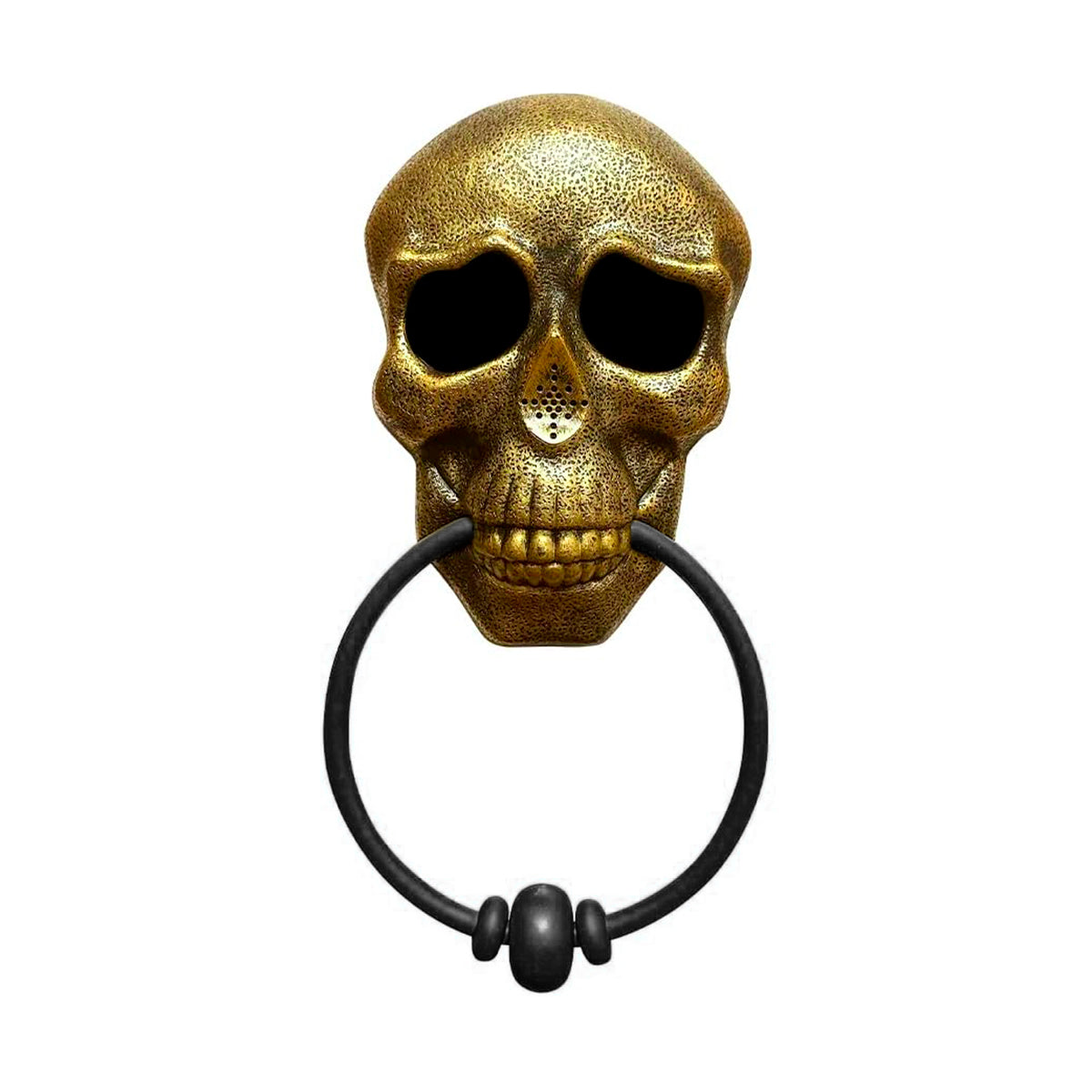 Timbre Halloween Calavera Con Ojos LED Sonido Espeluznante Decoración Puerta AX936-3