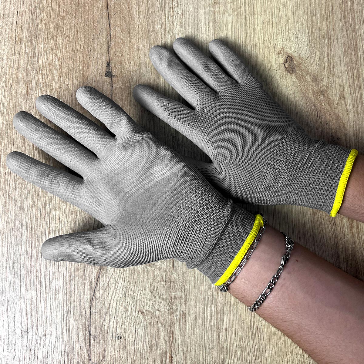 Guantes Antideslizantes de Trabajo Liviano x3 Pares – Alta Destreza y Comodidad GPT01