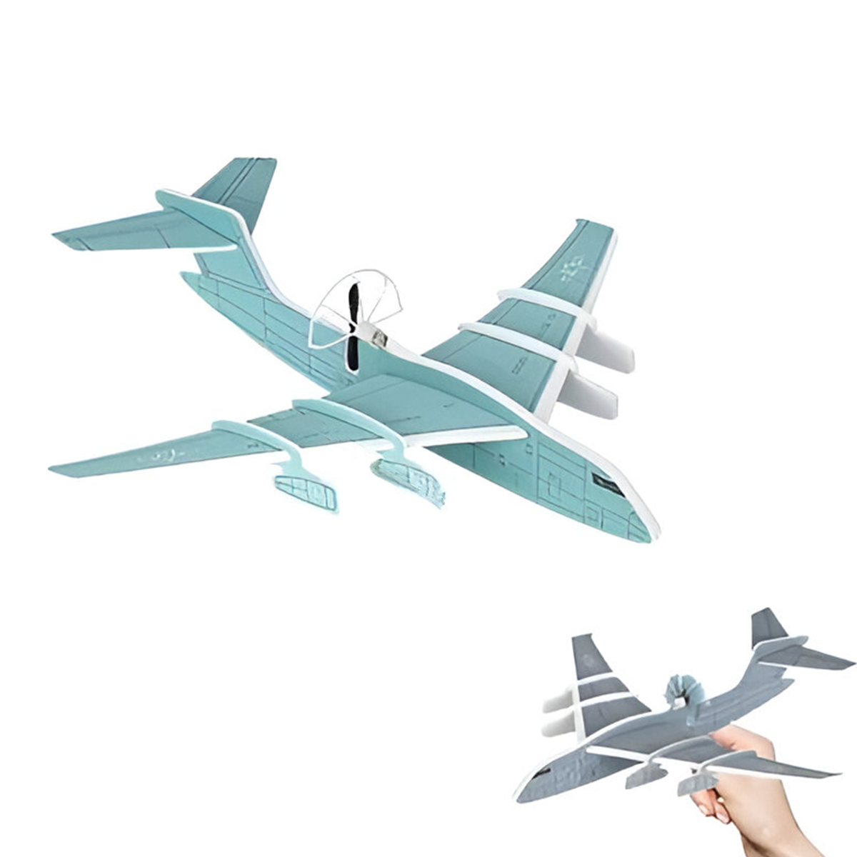 Avión Volador De Espuma Planeador Aeroplano Luces LED Recargable USB Y20