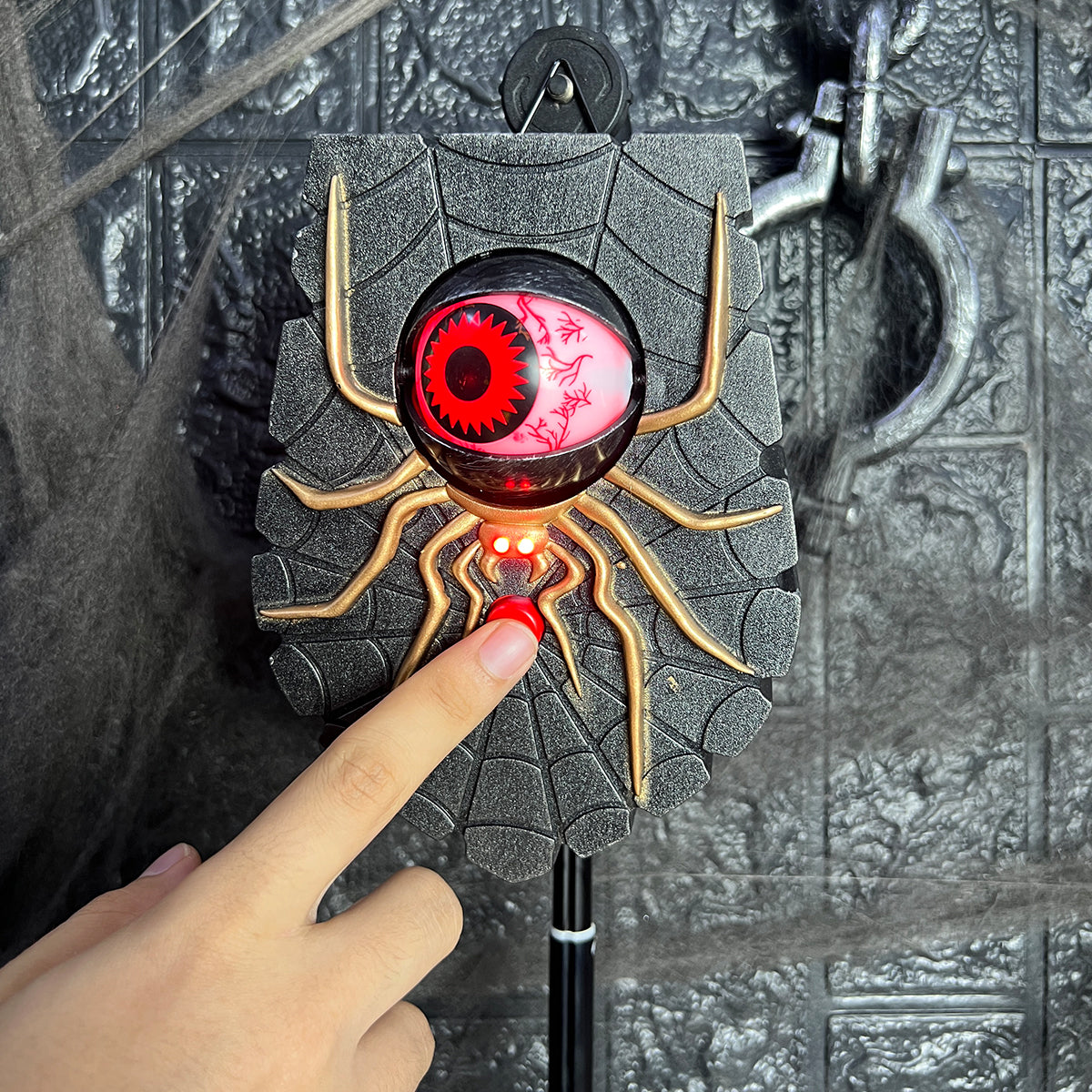 Timbre De Puerta Halloween Ojo Animado Con Sonido Espeluznante QG1899-3