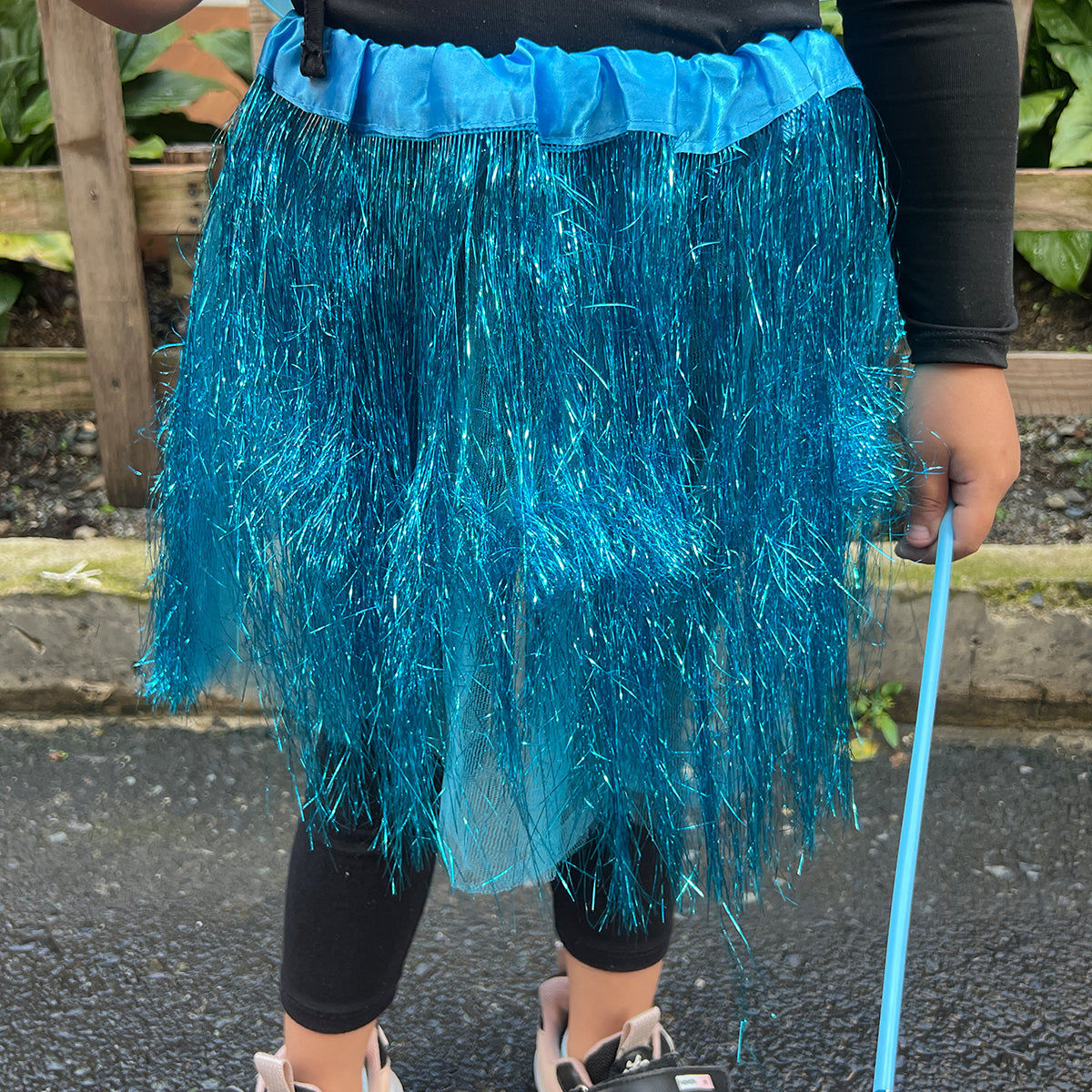 Set de Hada Azul para Niñas Alas Falda Varita y Diadema WZ-2