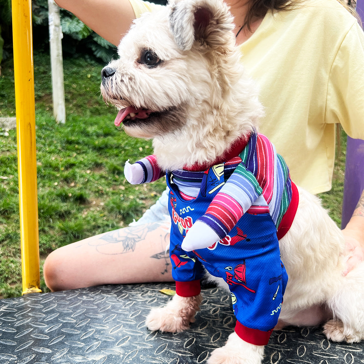 Disfraz De Chuky Para Perro Gato Mascotas de Chucky Halloween TV51