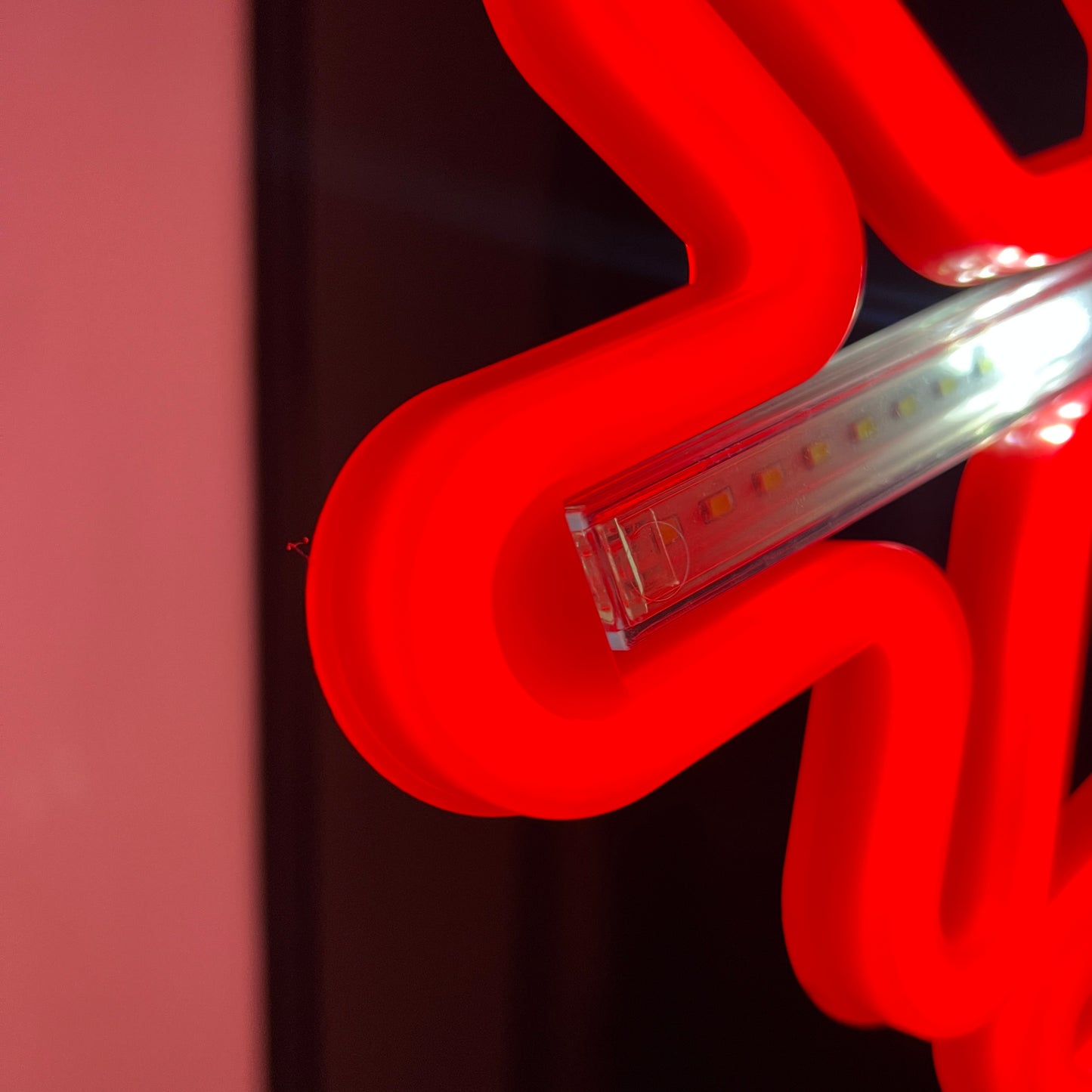 Luz LED Copo de Nieve Neón Cálido Decorativa Navidad Hogar S4010